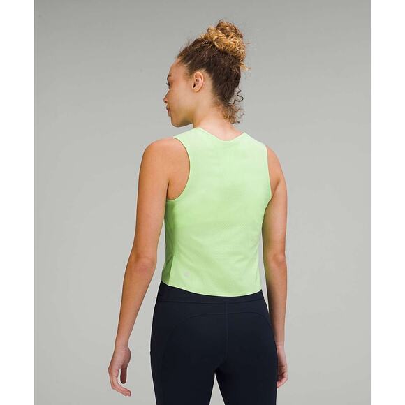 Lululemon Swift Ventilated Running Tank Top in Scream Green Light Size 2 - Picture 2 of 7